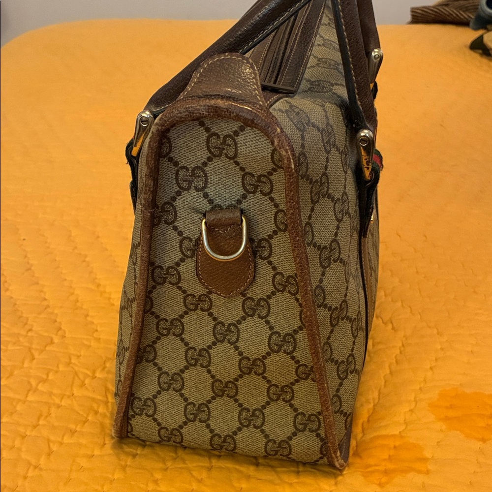 Vintage Gucci Monogram Handbag - Picture 6 of 7